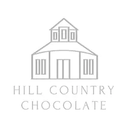 Hill Country Chocolate logo with barn illustration
