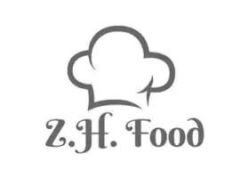 Z.H. Food logo with chef hat icon