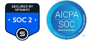 SOC 2 certification badge - blue shield with 